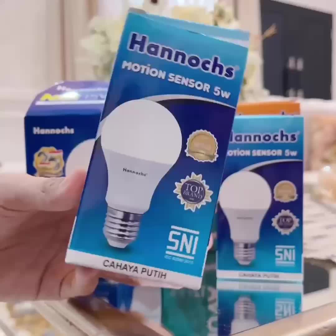 Hannochs - Lampu LED Motion Sensor - 13W - cahaya Putih