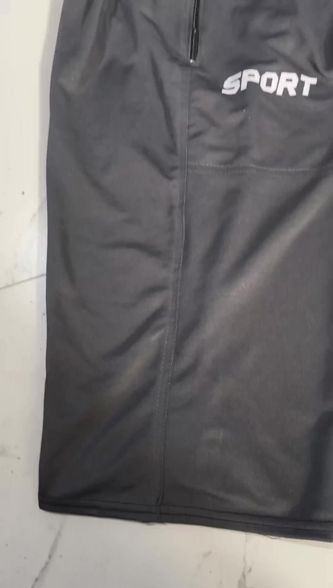 Paket isi 3 Celana bawah lutut celana kolor panjang 7/8 Melar Nyaman Santai Pria Pendek Lembut Hitam