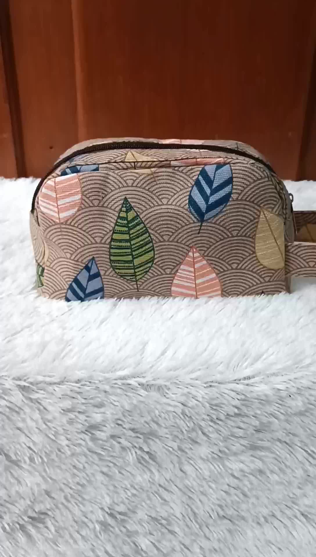 Pouch Make Up Kotak pensil sekolah alat tulis kotak ATK Kanvas Motif Serba Guna