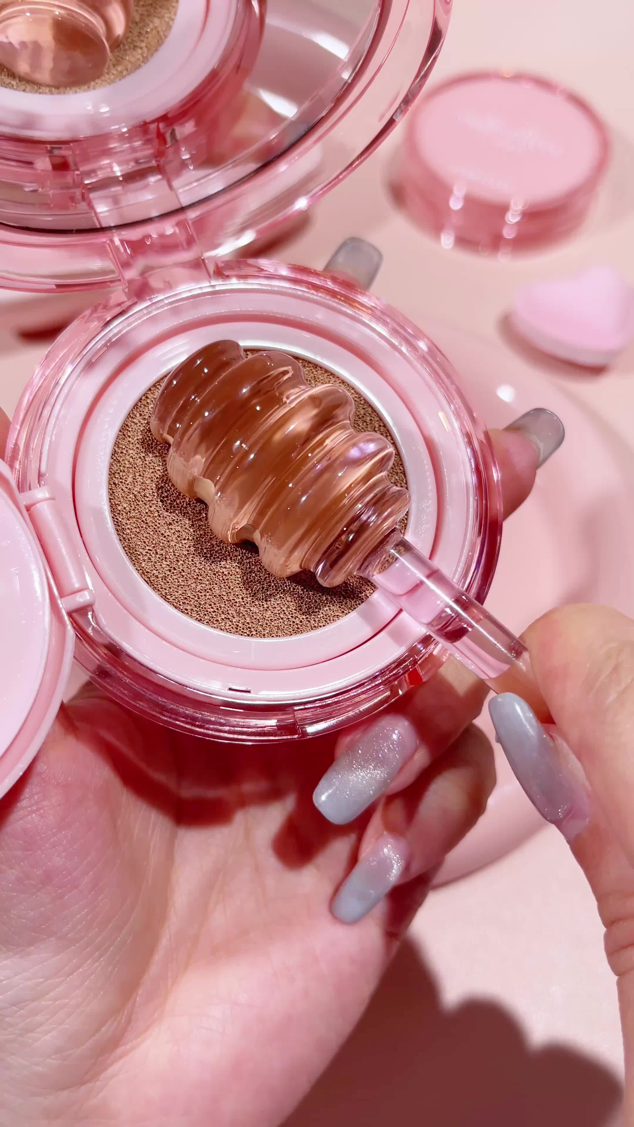 [Official][NEW]PINKFLASH Skin-Like Multi-Effect Cushion Lasting 12H Waterproof Transferproof Lightweight Breathable Buildable Coverage Skin-loving Ingredients