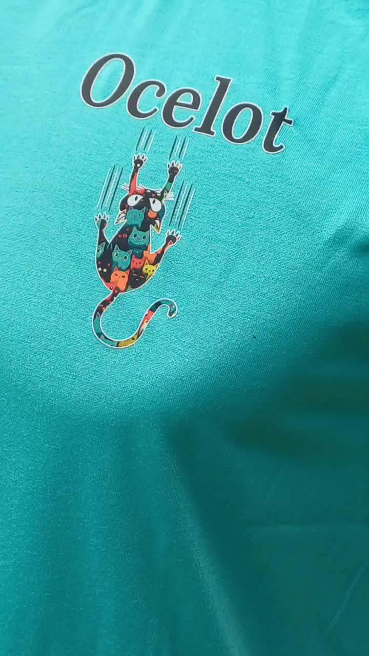 Kaos Oblong Ocelot Pria dan Wanita Distro Dewasa Bahan PE 24s Soft Sablon Digital DTF Kuat dan Awet Baju Simple - Pendek, Tshirt Atasan Keren