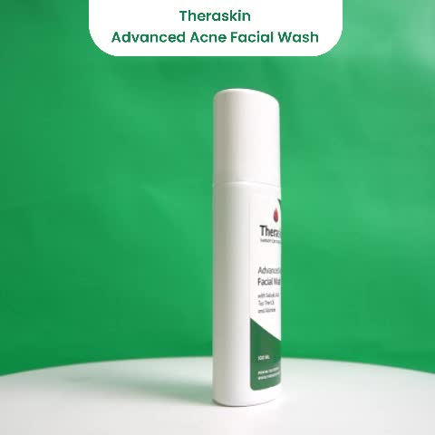 Theraskin BPOM Advanced Acne Facial Wash - Sabun Wajah Cair untuk Kulit Berjerawat dan Bruntusan dengan Salicylic Acid dan Allantoin