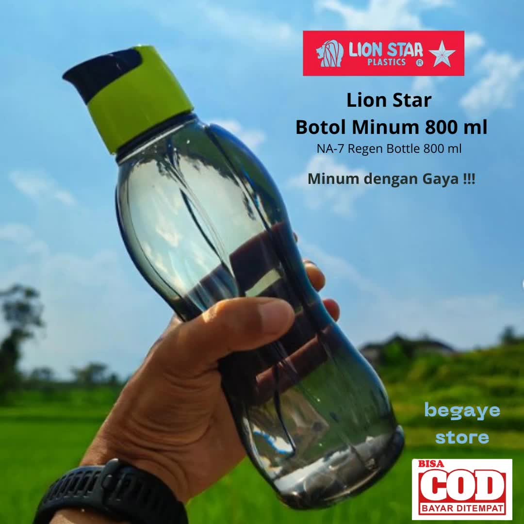 Lion Star Botol Minum 800ml BPA Free Aman | Lion Star NA-7 Regen Bottle 800 ml Kitchenware Water