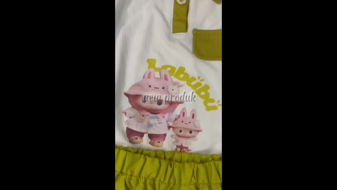 Setelan Anak Perempuan Model Lekbong Yukensi  Motif Boneka Buat Usia 1-6 Tahun Bayi Cewek