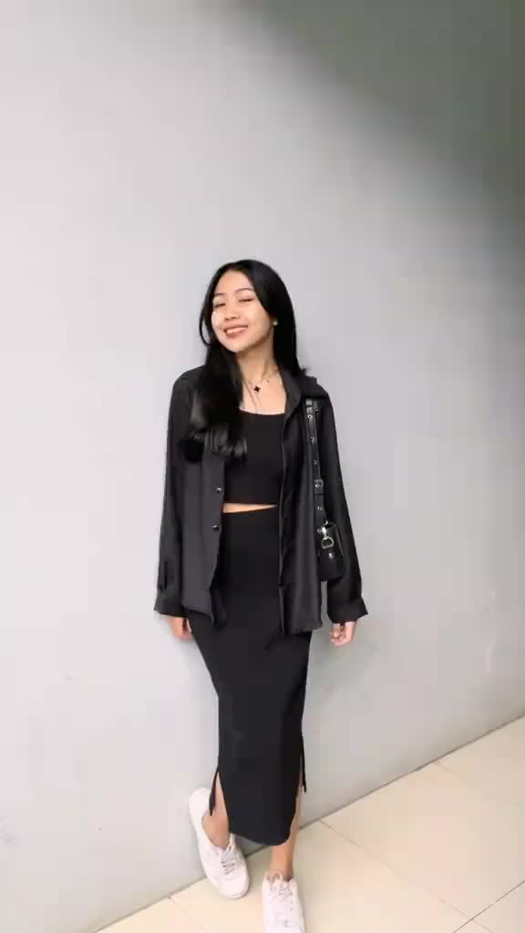 Maudy Shirt Kemeja Wanita Hitam Putih Polos Basic Casual Kemeja Kerja Wanita Formal Tangan Panjang Santai Kantor Nyaman Oversize - Atasan Baju Cewek Jumb0