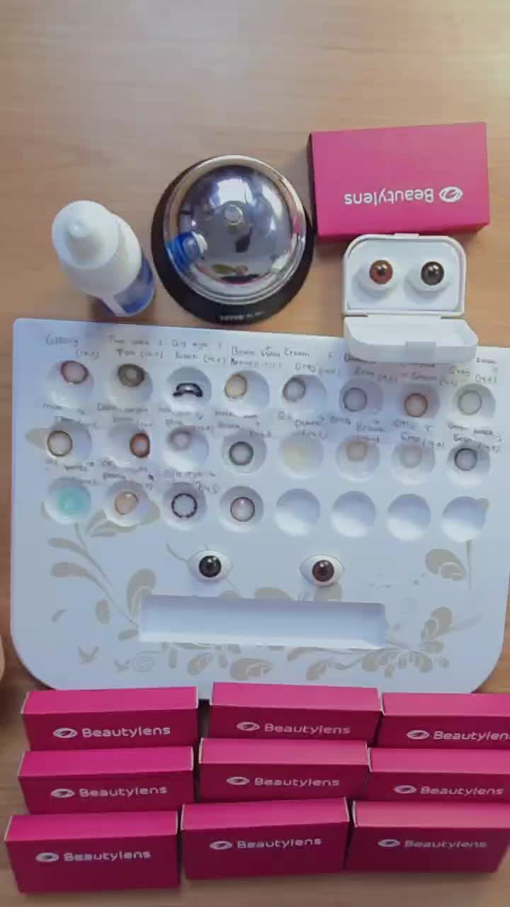 Beauty Lens Softlens Lensa Berwarna Lensa mata Ukuran 14.5mm Big Eye Brown Contact Lens Soflen Contact Lens Soflen