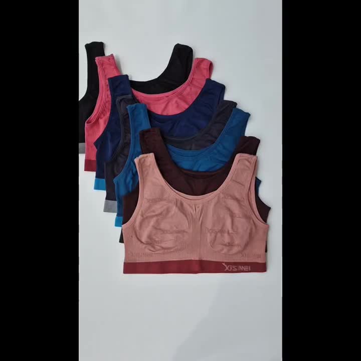 3 Pcs Miniset Wanita Remaja Dewasa Miniset Tanpa Busa Katun Polos Nyaman Lembut