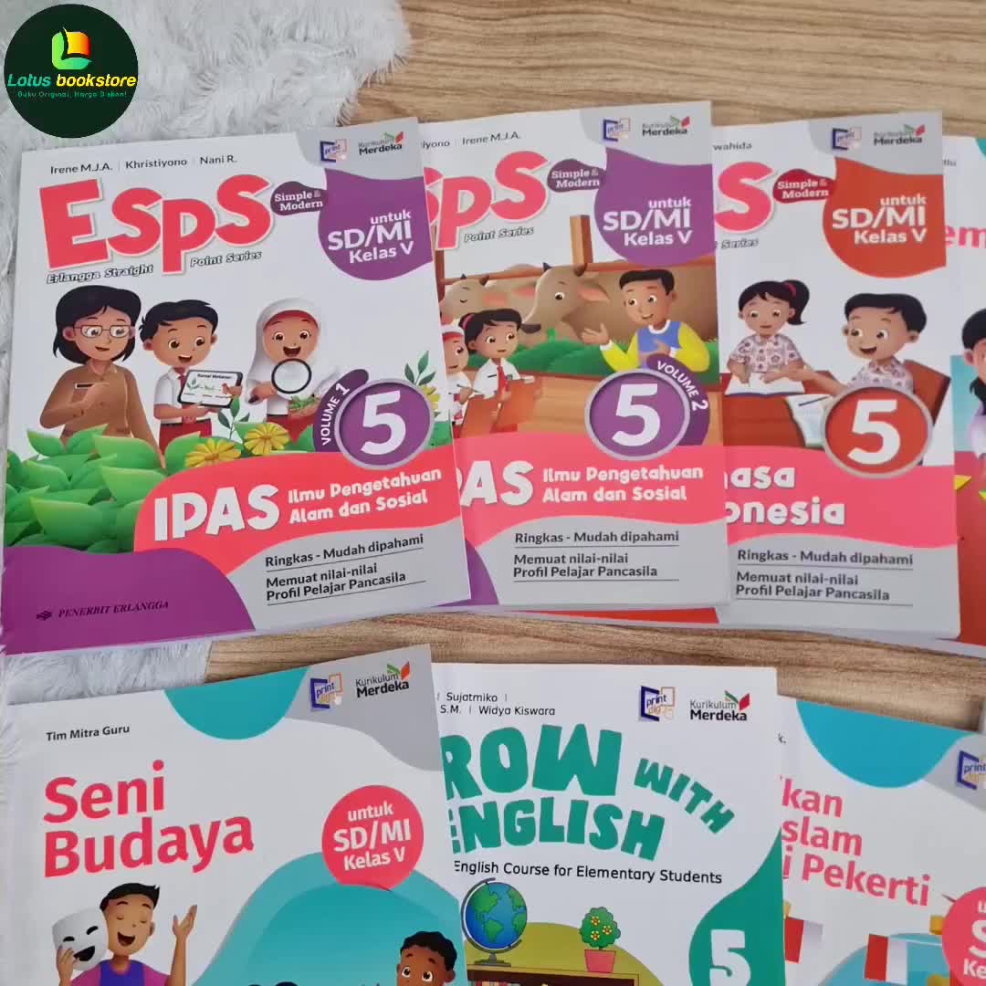 Seri ESPS SD Kelas 5 - Kurikulum Merdeka - Buku Erlangga Original