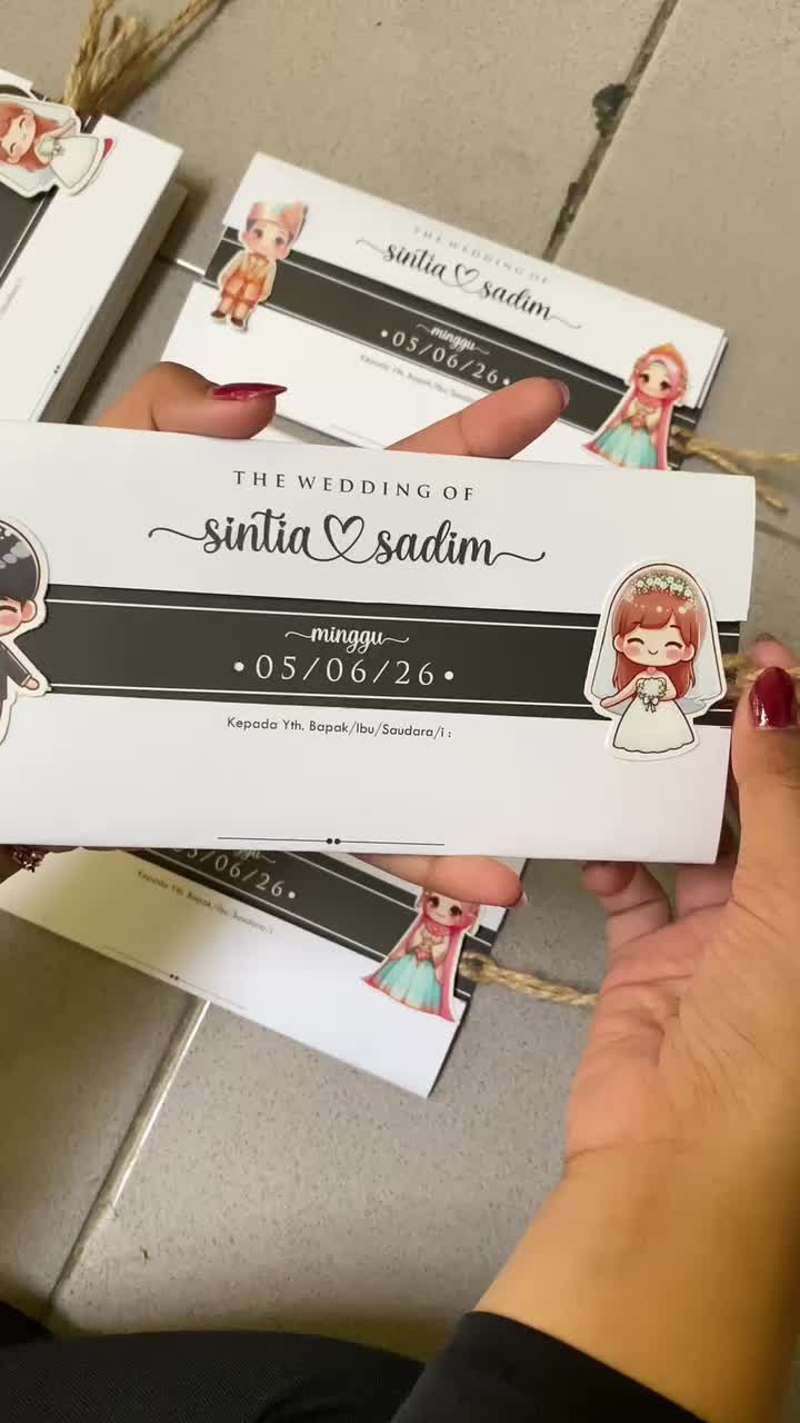 UNDANGAN PERNIKAHAN SHIFT INVITATION AESTHETIC - UNDANGAN NIKAH TARIK MURAH