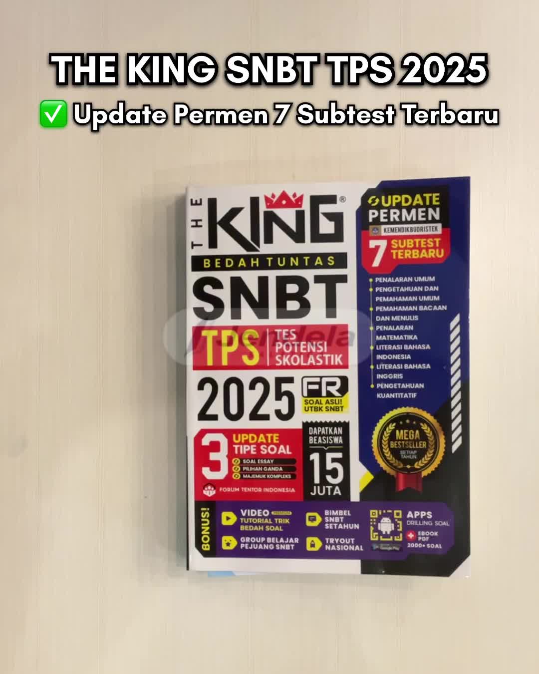 The King TPS 2026 - The King Snbt 2026 Bedah Tuntas Soal Dan Materi Tps (SNBT Skolastik) Saintek Soshum 2026 - Forum Edukasi
