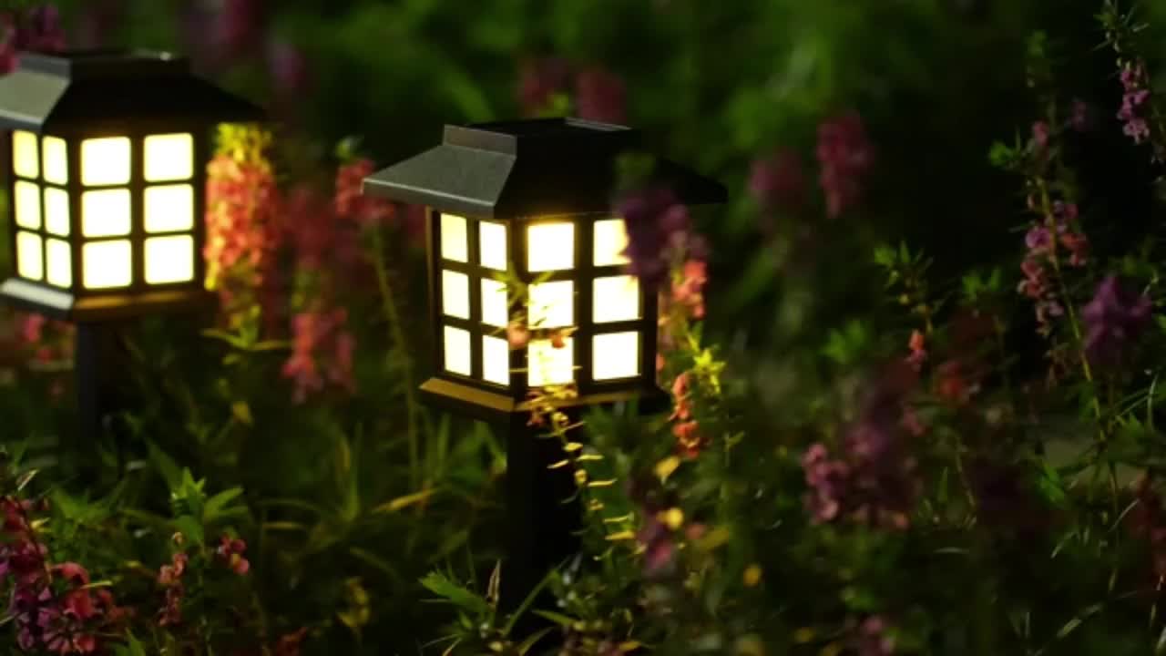 FUN MINISHOP Lampu Taman Solar Tenaga Surya Lampu Taman Tancap Garden Lamp KOTAK 01