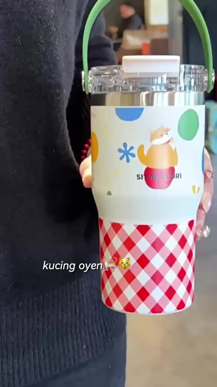 [FREE ALAS&SIKAT] SITARAYURI series cartoon 3D Tumbler Botol Minum Stainless SUS304 Double Wall dan BPA Free Tahan Dingin dan Panas