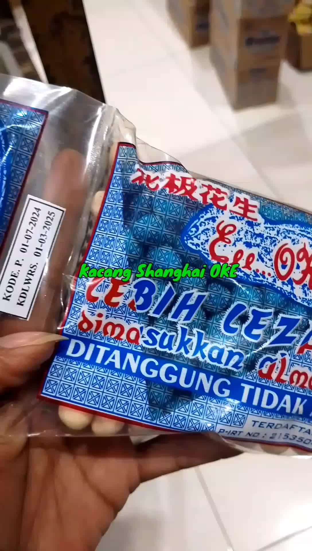 Kacang Atom Shanghai Cap OKE 225 gram