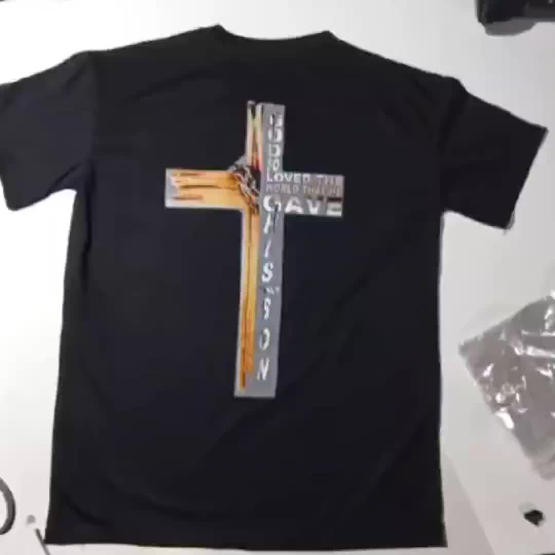 Baju Natal lengan Pendek Salib dpnblkg kaos keren sablon katun tc30s sablon Lembut Nyaman Santai Dewasa Merry Christmas Distro Pria