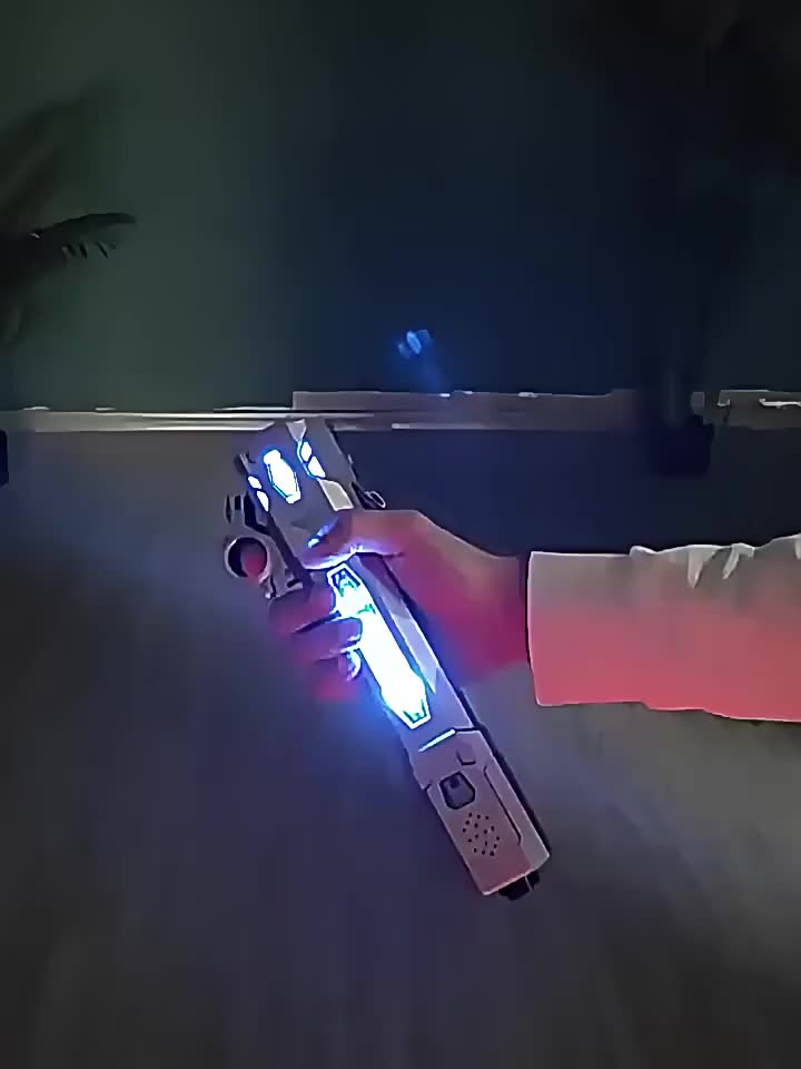 BabyToys Mainan Anak Laki Laki Pedang LightSaber 2 in 1 Laser Light Saber LED Lampu Suara Plastik