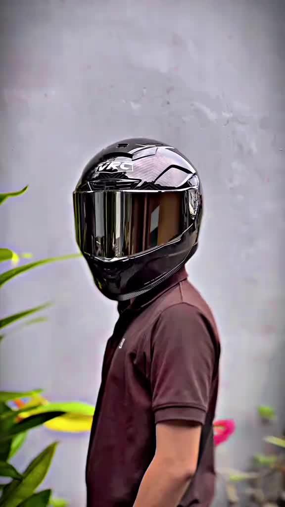 VRC Helm Full Face Sasuke Visor Iridium SNI Original dengan Busa Lembut Anti Bakteri & Bahan ABS Aerodinamis dengan Spoiler 3D untuk Pengguna Kacamata