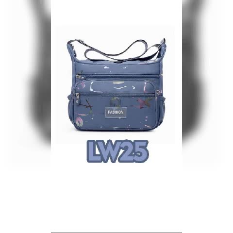 Tas Selempang Wanita Motif Polos Keren Korean Style Tas Slingbag Kekinian Waterproof Terbaru - LW 25