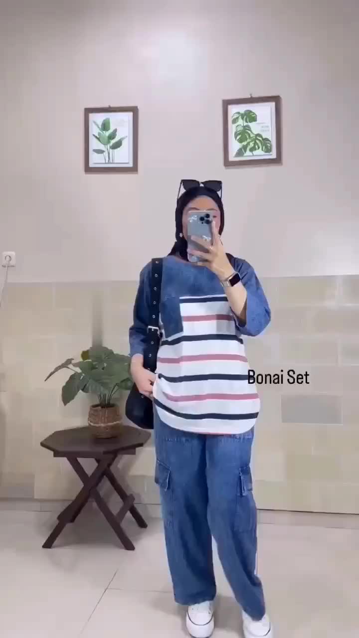ZALIKA SET / SETELAN WANITA TERBARU KAOS COMBED LD 110-120CM MIX JEANS CARGO JUMBO PREMIUM LP 110CM PJ 95CM RANGE BB 50-80KG