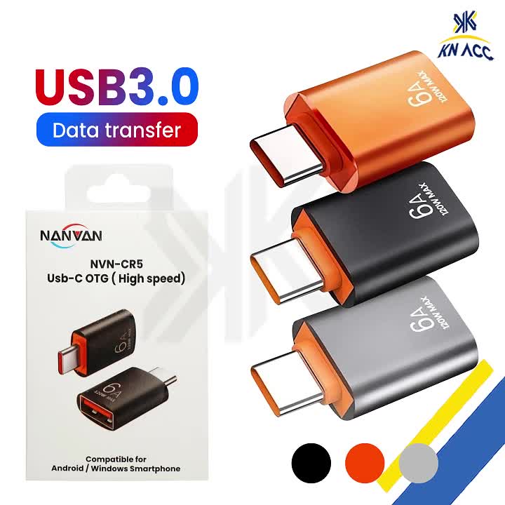[KN ACC] NANVAN NVN-CR5 OTG TYPE TIPE C USB 3.0 SAMBUNGAN UNTUK MOUSE / KEYBOARD / FLASH DISK KE HP
