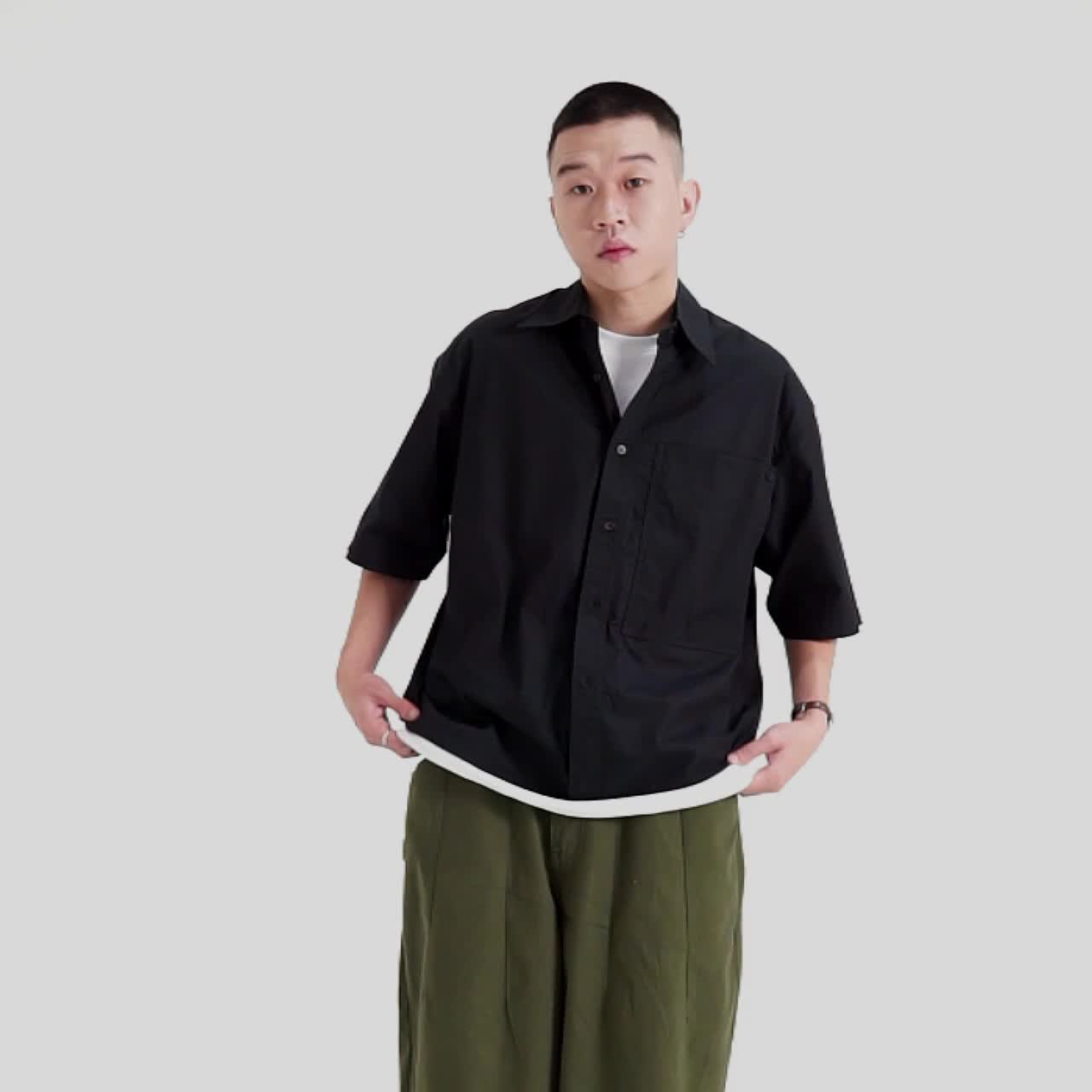 Noforty Project Balloon Long Pants Namaste Black Pria Celana Pria Celana