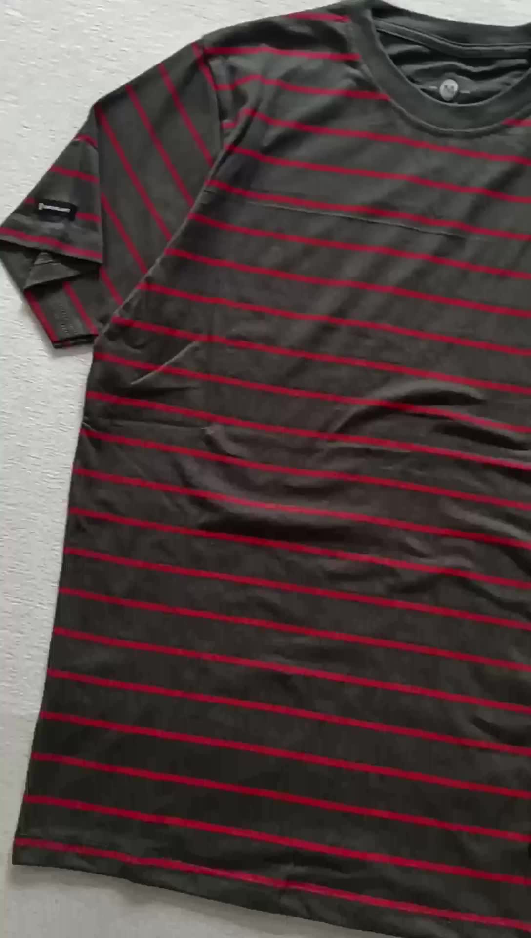 Kaos Distro Pria P067 Free Stiker Motif Katun Setrip Santai Baju Combed Sablon Simple High Panjang Cowok Pendek kaos stripe cowok Tshirt Keren Lembut
