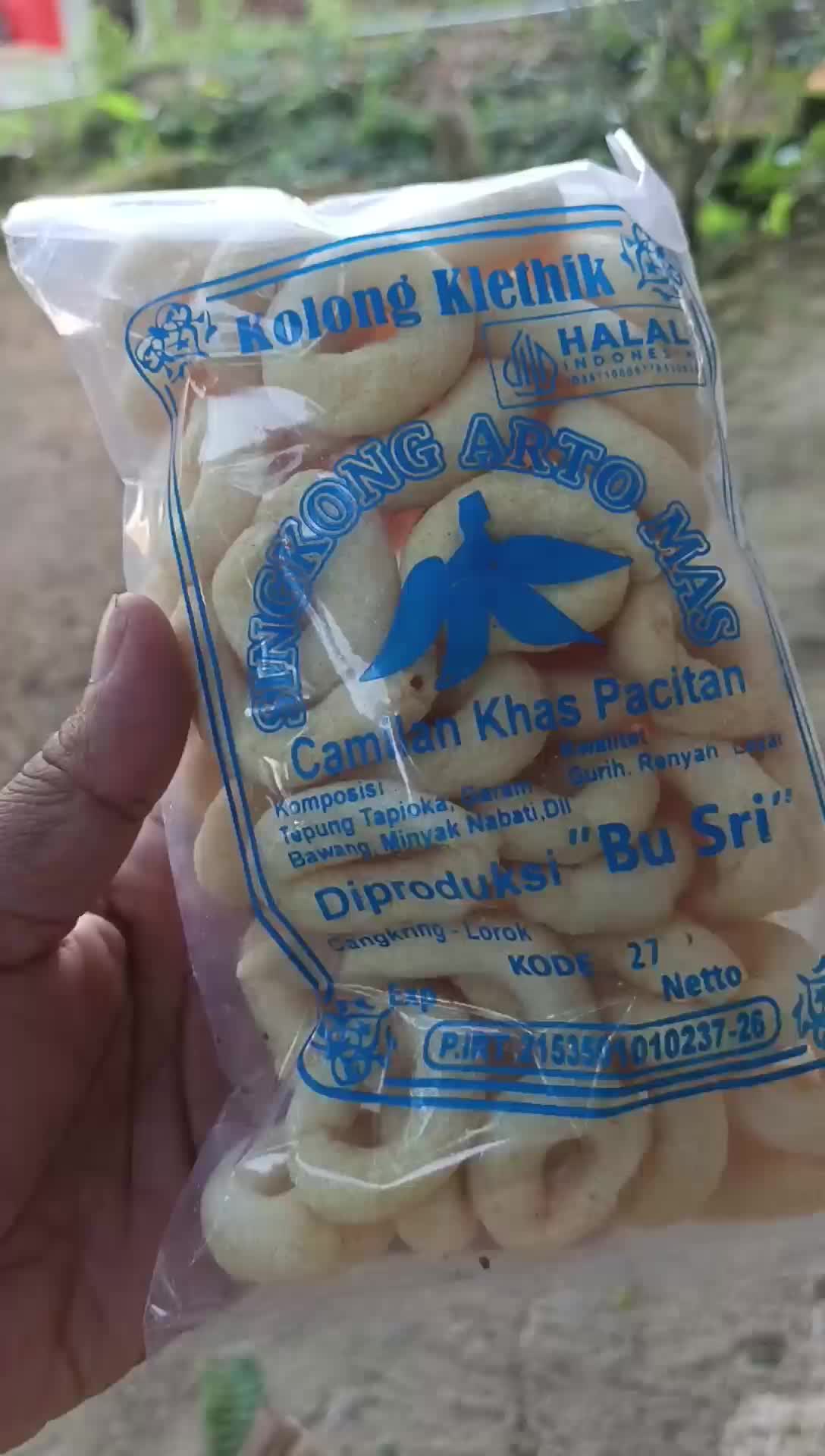 Kolong Klithik khas Pacitan, Kolong klitik singkong asli