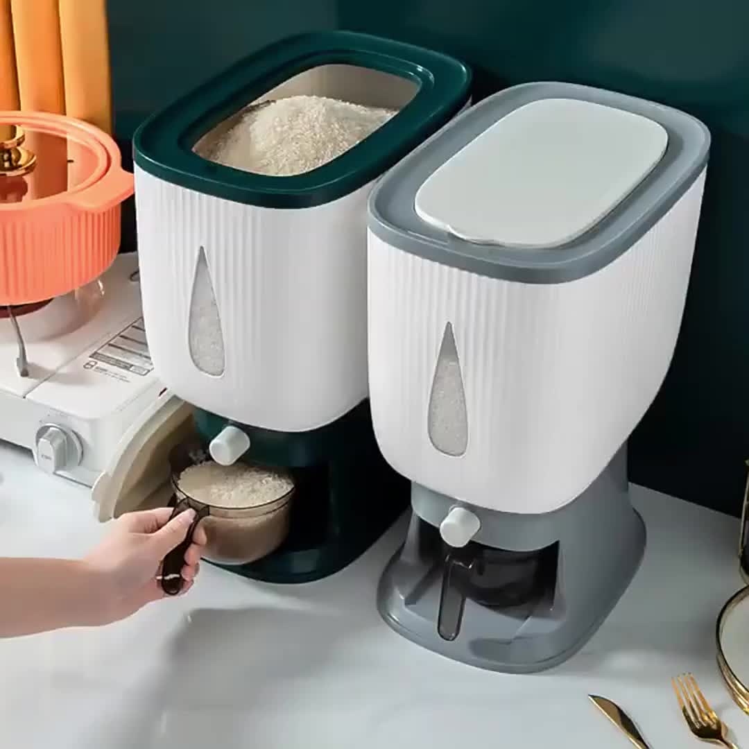 Dispenser Beras 10 KG Rice Tempat Wadah Penyimpanan Otomatis Rice Box 1Home Store SH003