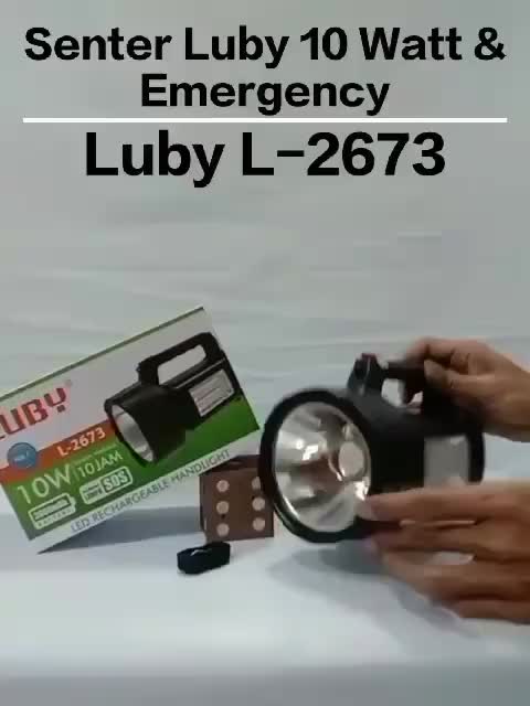 Luby L2673 Senter LED Super Terang / Lampu Emergency 2 in 1