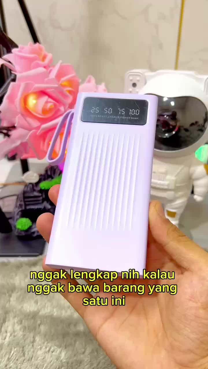 WANKEI LENTIVEN Powerbank 30000 mAh With 4 Kabel Data Usb Fast Charging PJ57