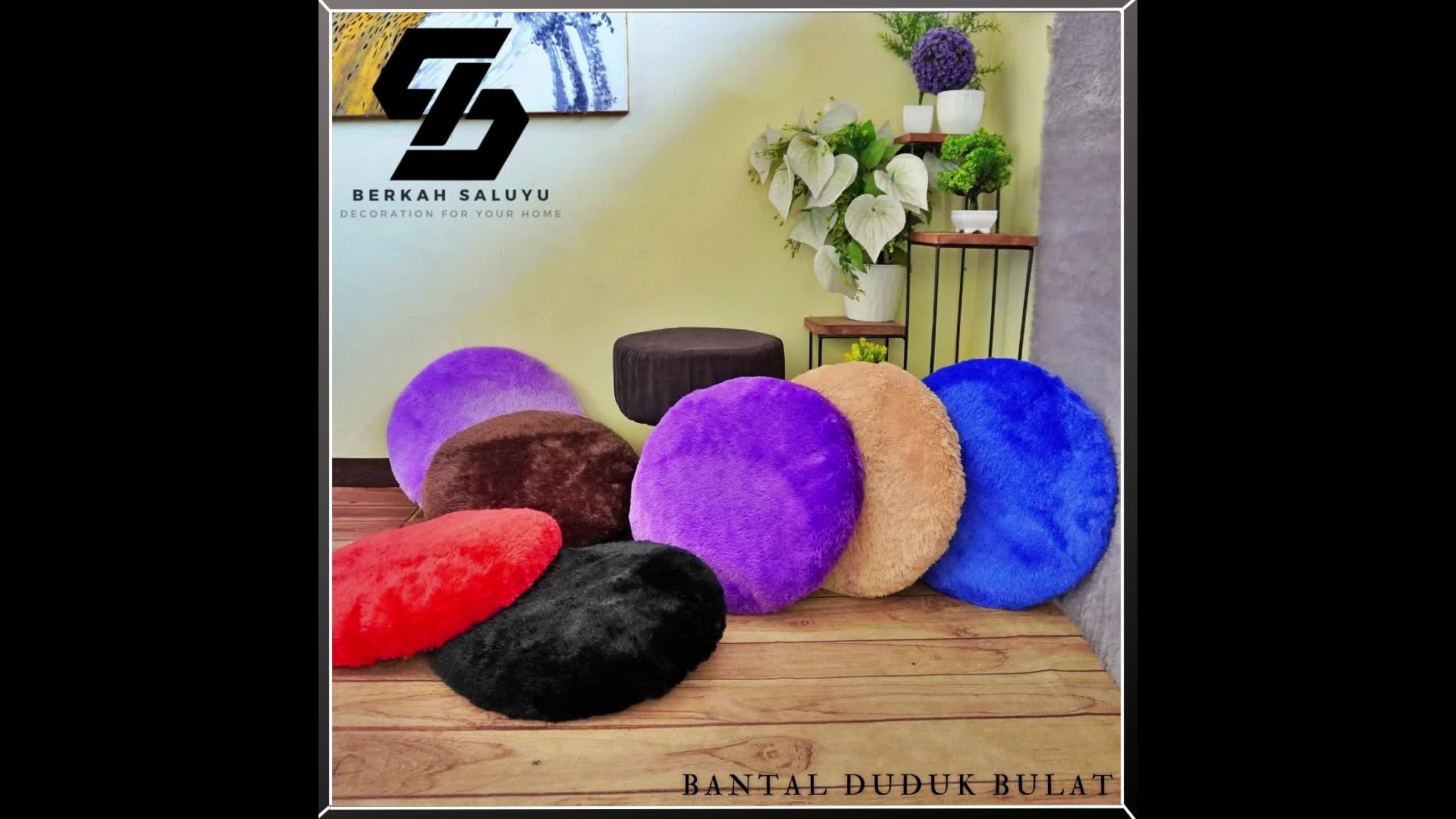 Bantal Duduk/Alas Duduk Bulat/Bantal Kursi/Lantai Ukuran 40 x 40cm LP