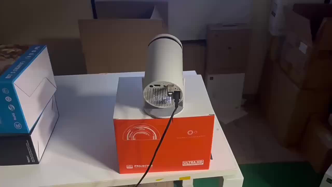 projector （ HY300 ）Smart Projector 180 ANSI Lumens HD 1080P Bluetooth5.0 2G+16G Android 11.0 Proyektor Layar