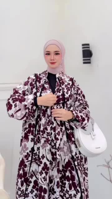 Gamis Busui LOLITA Model Terbaru Bahan Rayon Santung Premium Ld 120 Fashion Muslim Wanita Panjang Motif Kekinian Cantik Formal Nyaman