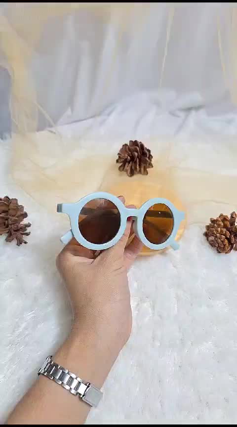 Kacamata Anak Bulat Doff New Fashion Unisex Usia 0-5 Tahun Aksesoris