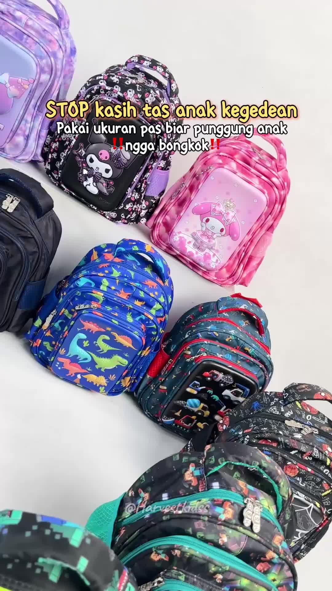 Tas PAUD TK / Ransel Sekolah Anak Motif Minecraft Roblox Spiderman Dino Monster Truck emboss 6 Dimensi / TAS PENSIL 12 INCH