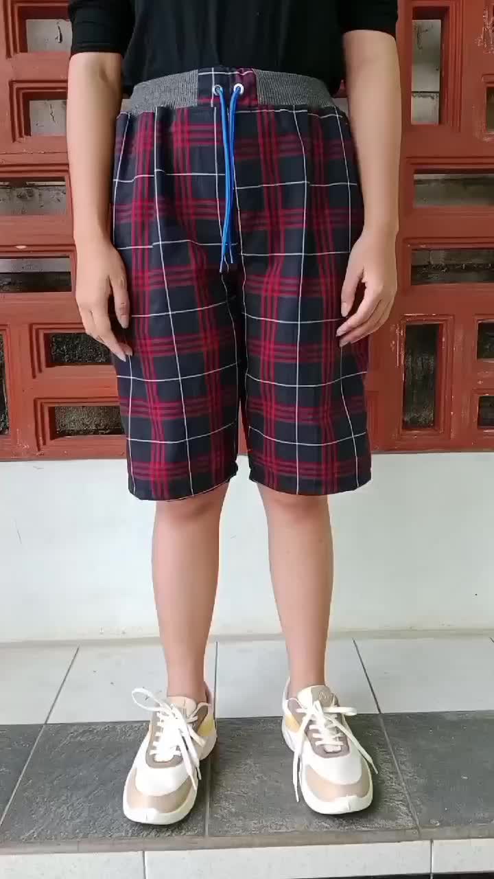 Celana Pendek Pria Flanel Katun BB Max ± 85 Kg Model Casual Classic | Celana Kolor Pria Distro Motif Kotak Kotak Chino
