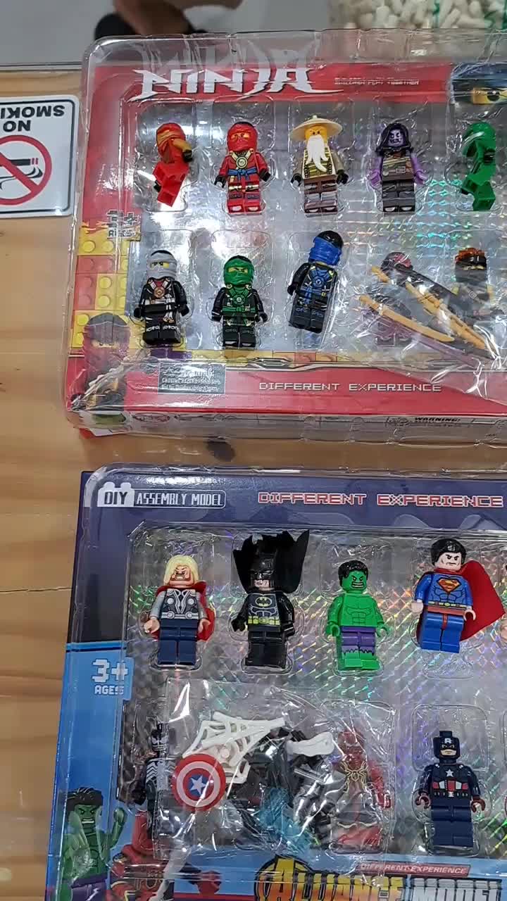 bricks city action figure brick orang orangan spiderman superhero ninja minecraf