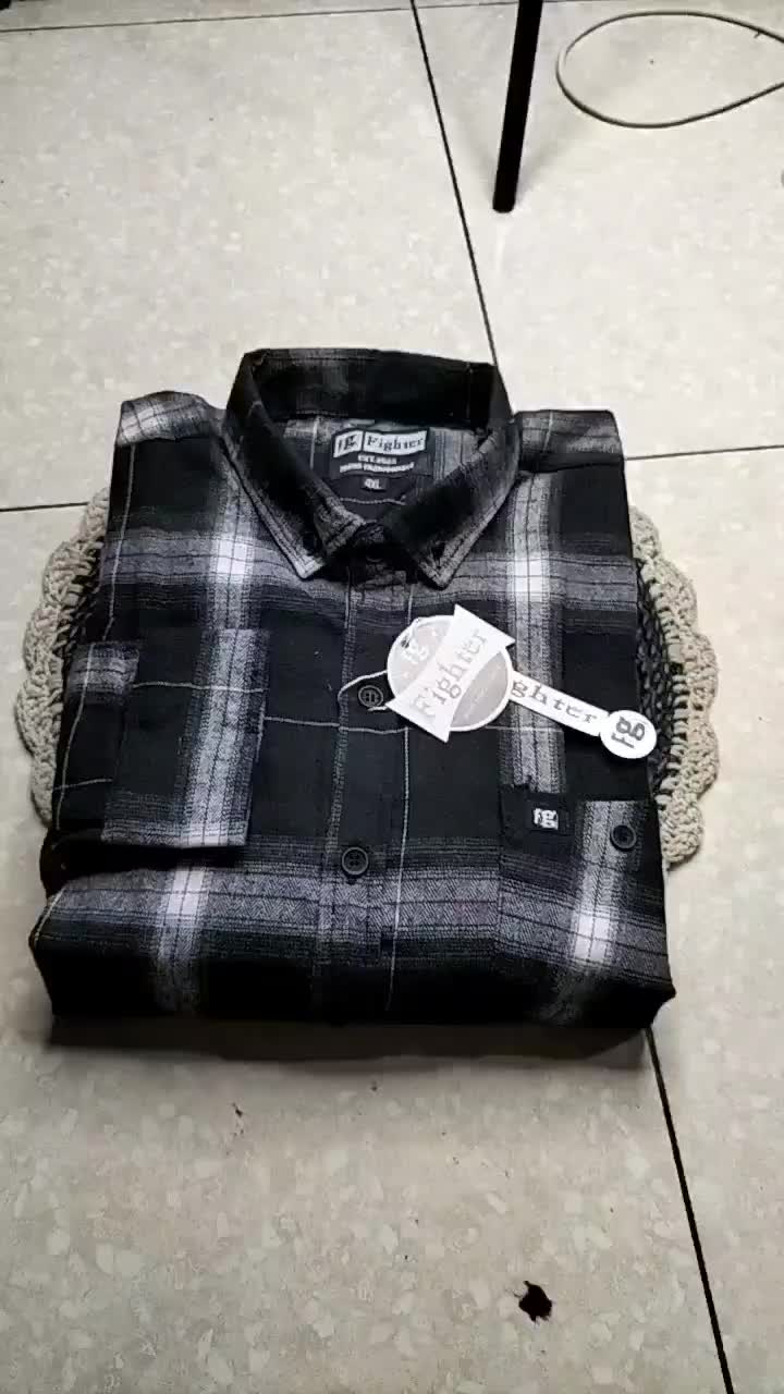 kemeja flanel motif korean hitam m-l-xl-xxl-xxxl-xxxxl oversize jumbo lengan panjang Kotak Unisex Distro