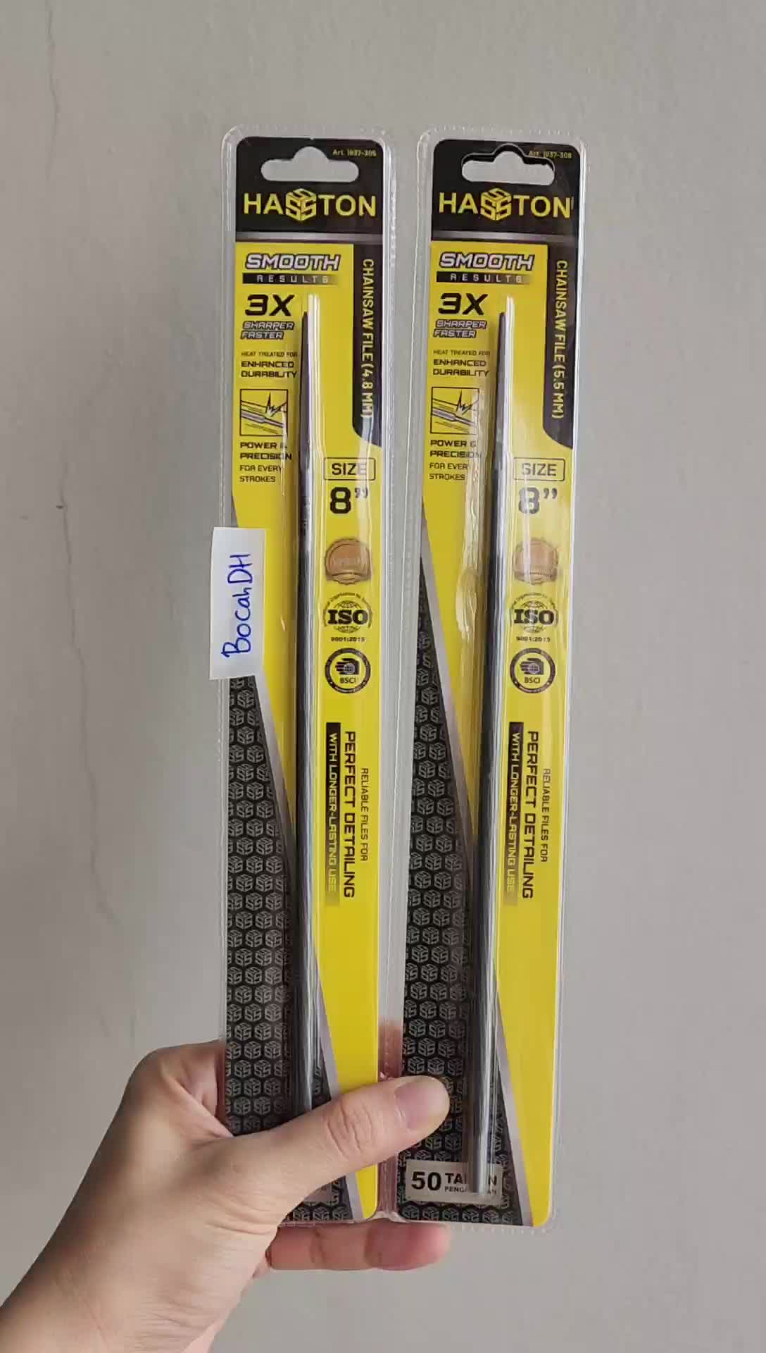 HASSTON KIKIR CHAINSAW & KIKIR BULAT UNTUK GERGASI UKURAN 4,8 DAN 5,5 IDEAL UNTUK ALAT YANG TUMPUL SIZE 8" & 6" ISO 9001 2015 Merek Terpercaya