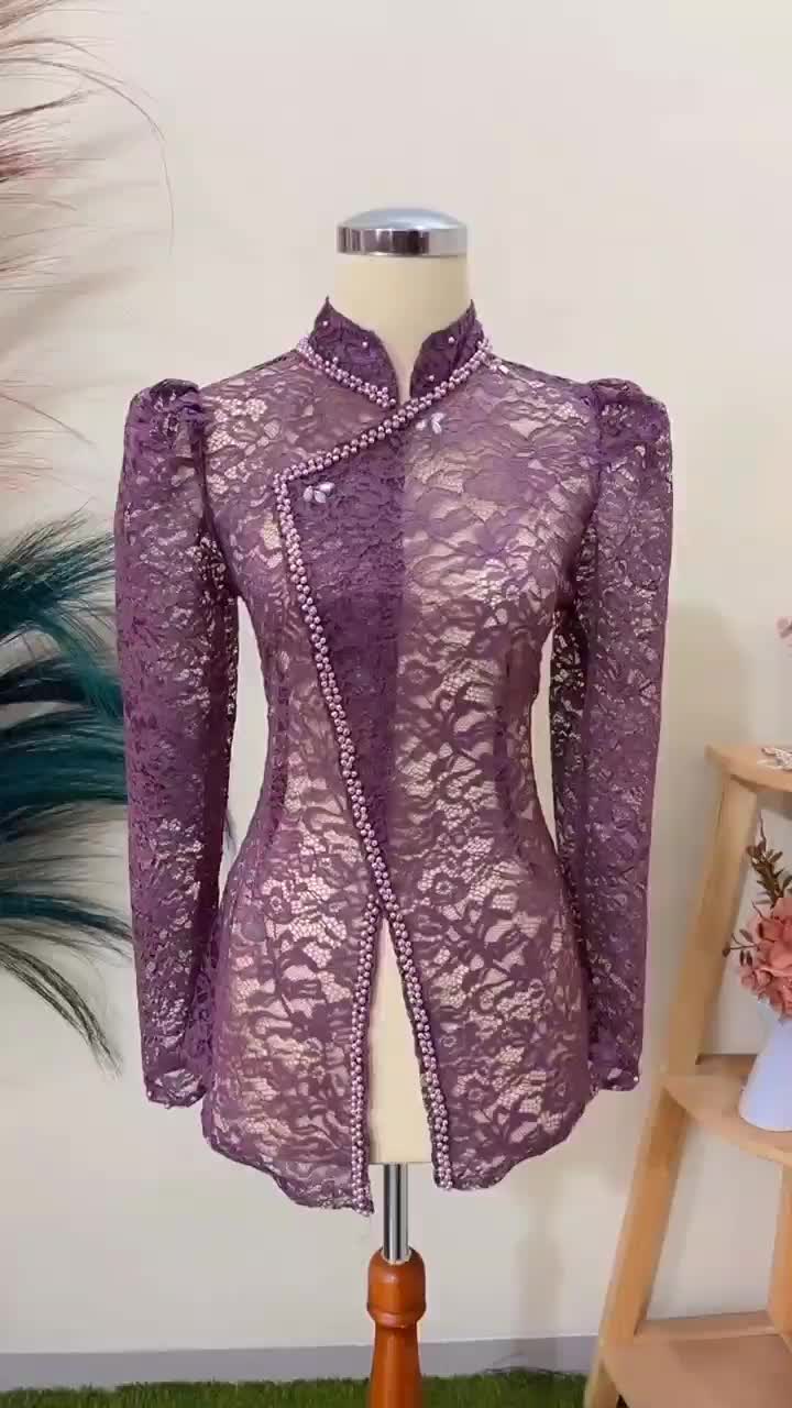 [S3] Kebaya Janggan Puffy / Lengan Balon - No Furing, Look Elegan & Mewah