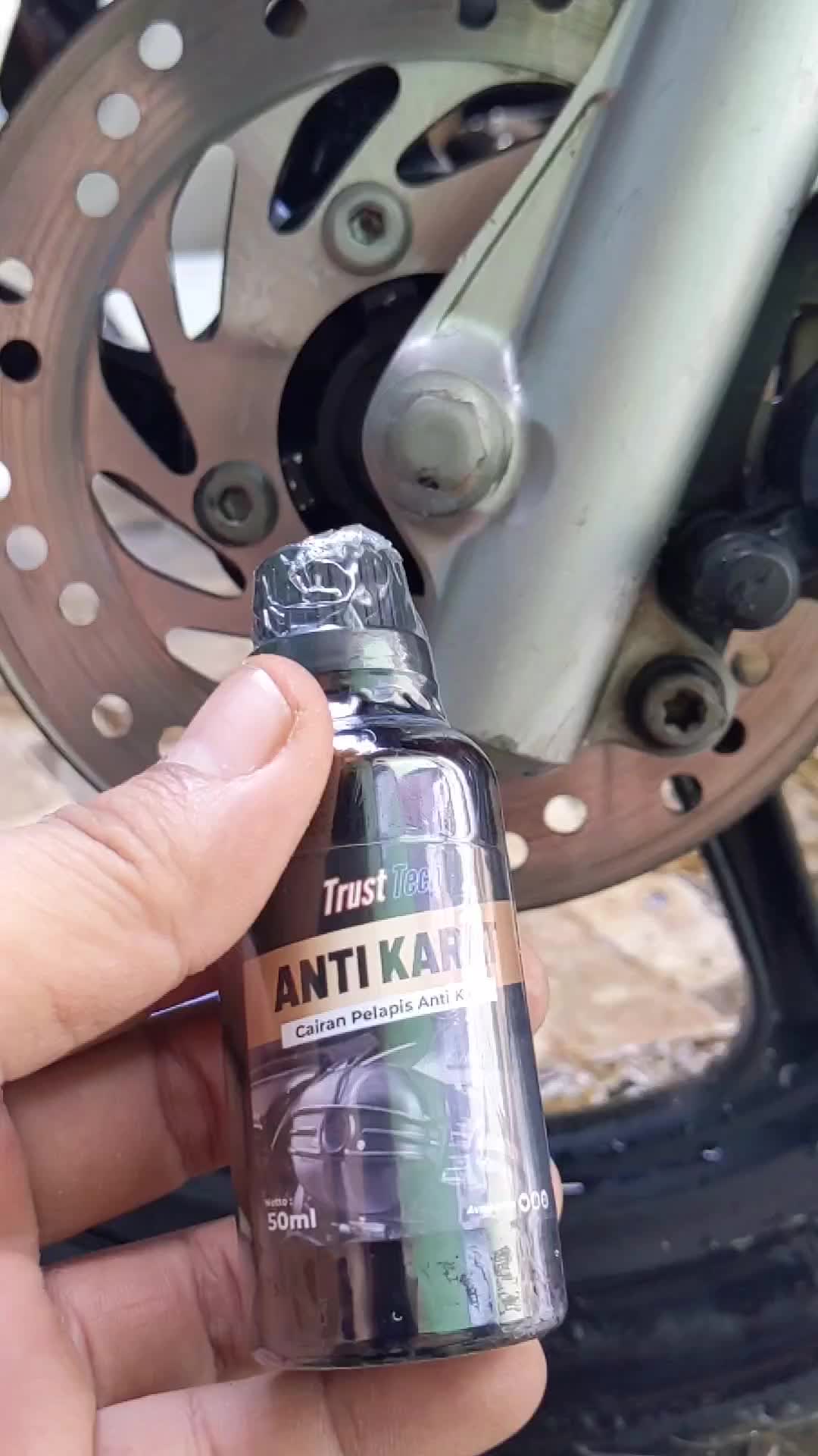 Cairan Anti Karat Besi Stainless Baja Chrome Babet Knalpot Motor 50ml