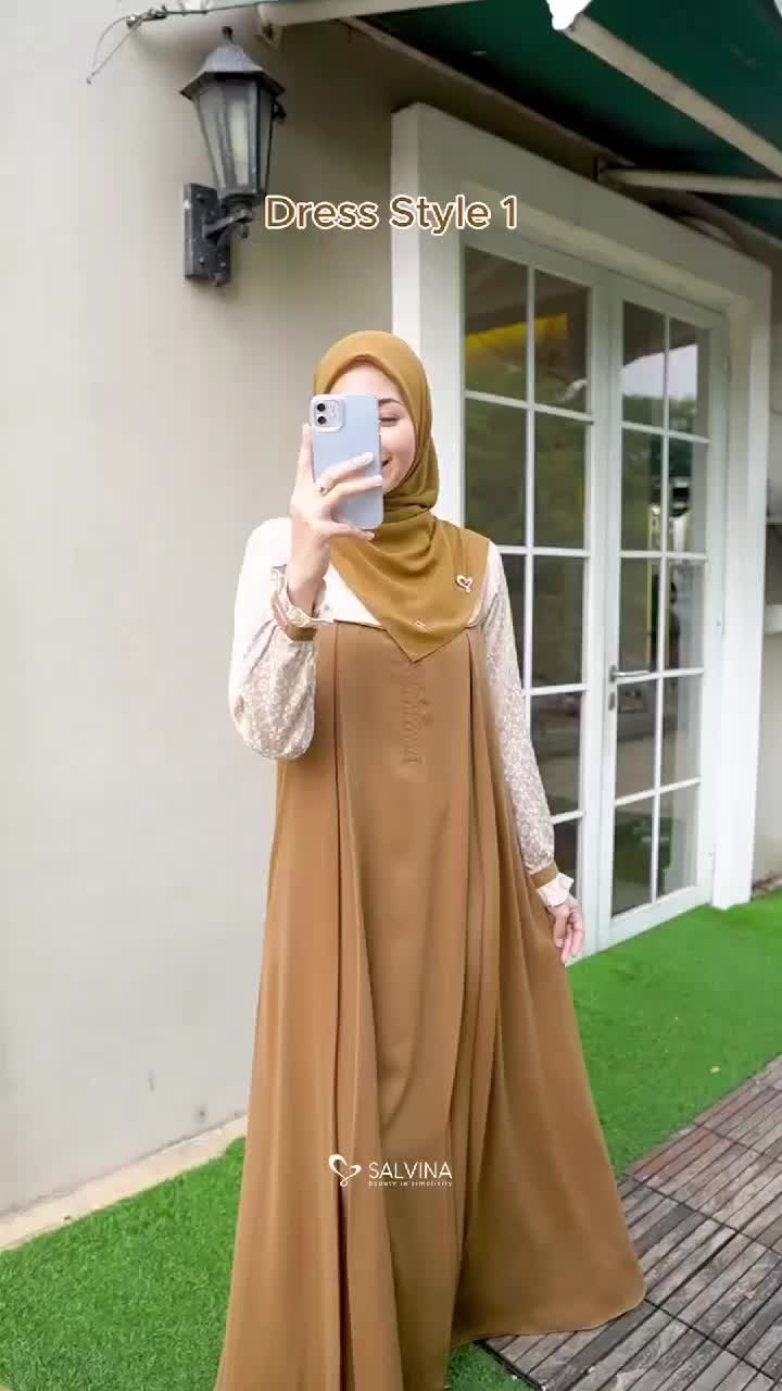 SARIMBIT SYMPHONY BY SALVINA WARNA BROWN SUGAR (READY STOK SIAP KIRIM) Lebaran