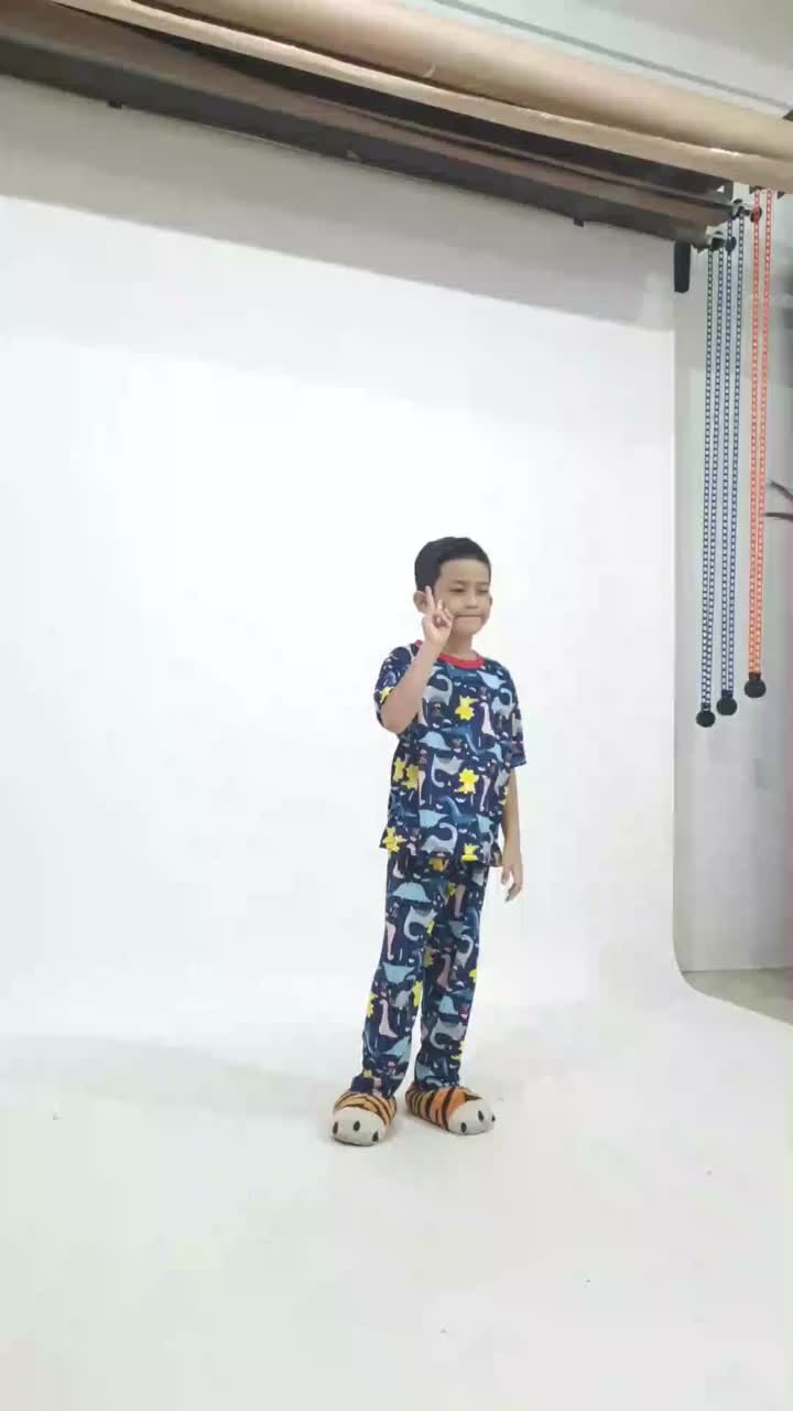 DADICO Setelan Anak Lucu Lengan Pendek Piyama Anak Laki-laki Perempuan