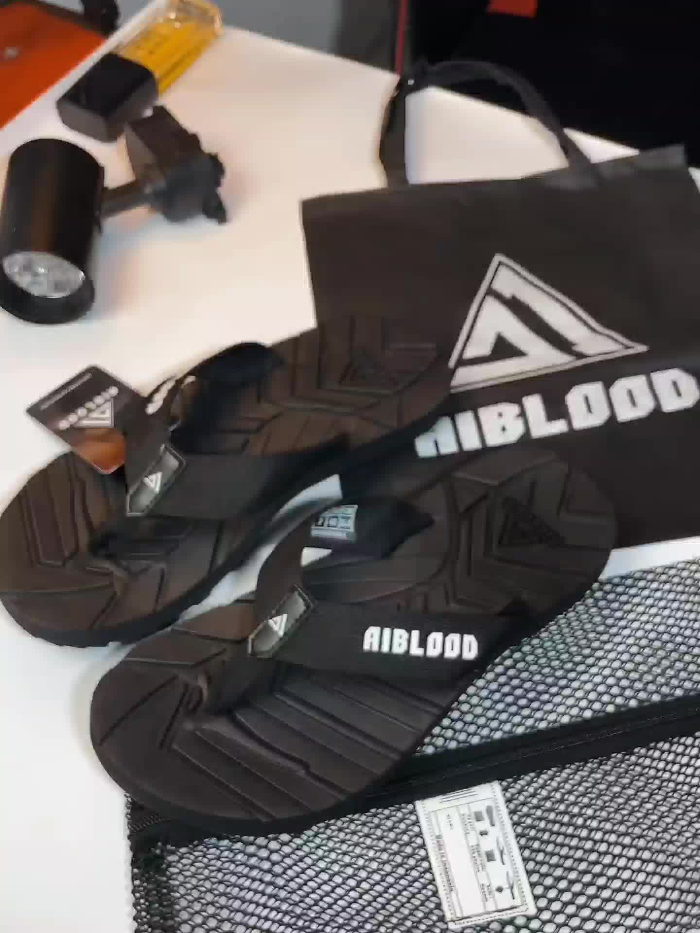 AIBLOOD - Sandal Japit Outdoor Hitam Casual Exclusive Pria Wanita - Sandal Jepit Pria Casual Karet