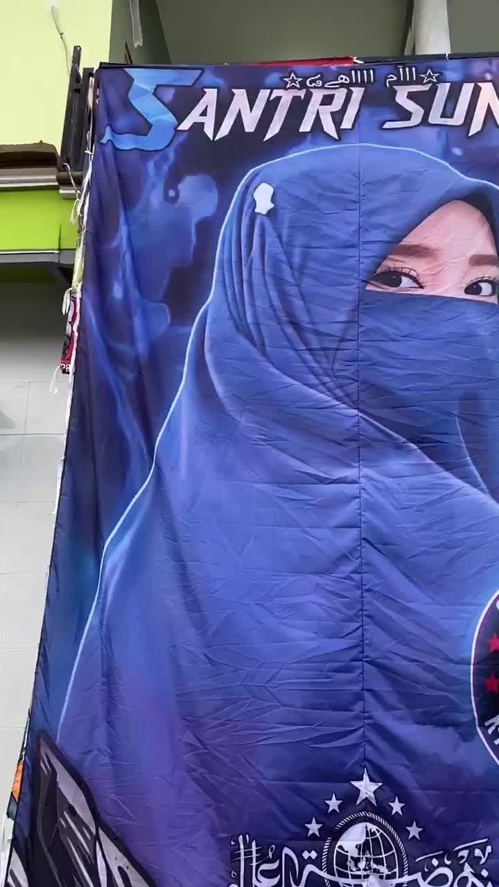CETAK BENDERA KOMUNITAS / SHOLAWAT UKURAN 3X4 / 3X5 / 3X6 / 3X7 / 4X5 / 4X6 GRATIS MINI FLAG bannerkainsoundsystem backdrop Tali