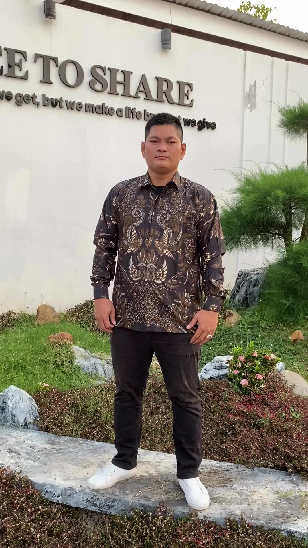 BATIK HARYONO Kemeja Pria Dewasa Lengan Panjang Jumbo Kantor Seragam Hajatan Big Size 3L 4L 5L 6L