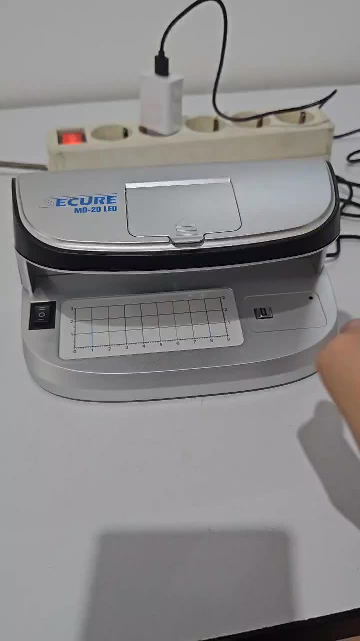 Money Detector Alat Cek Keaslian Uang Secure MD20 UV LED & Watermark Detector