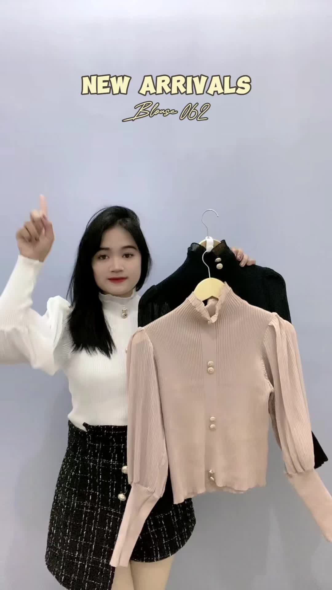 TELLY 062 Turtleneck Style Atasan Rajut  Lengan Panjang Mewah dan Elegan | Atasan Turtleneck Style Knitwear Wanita Baju Cardigan Outer