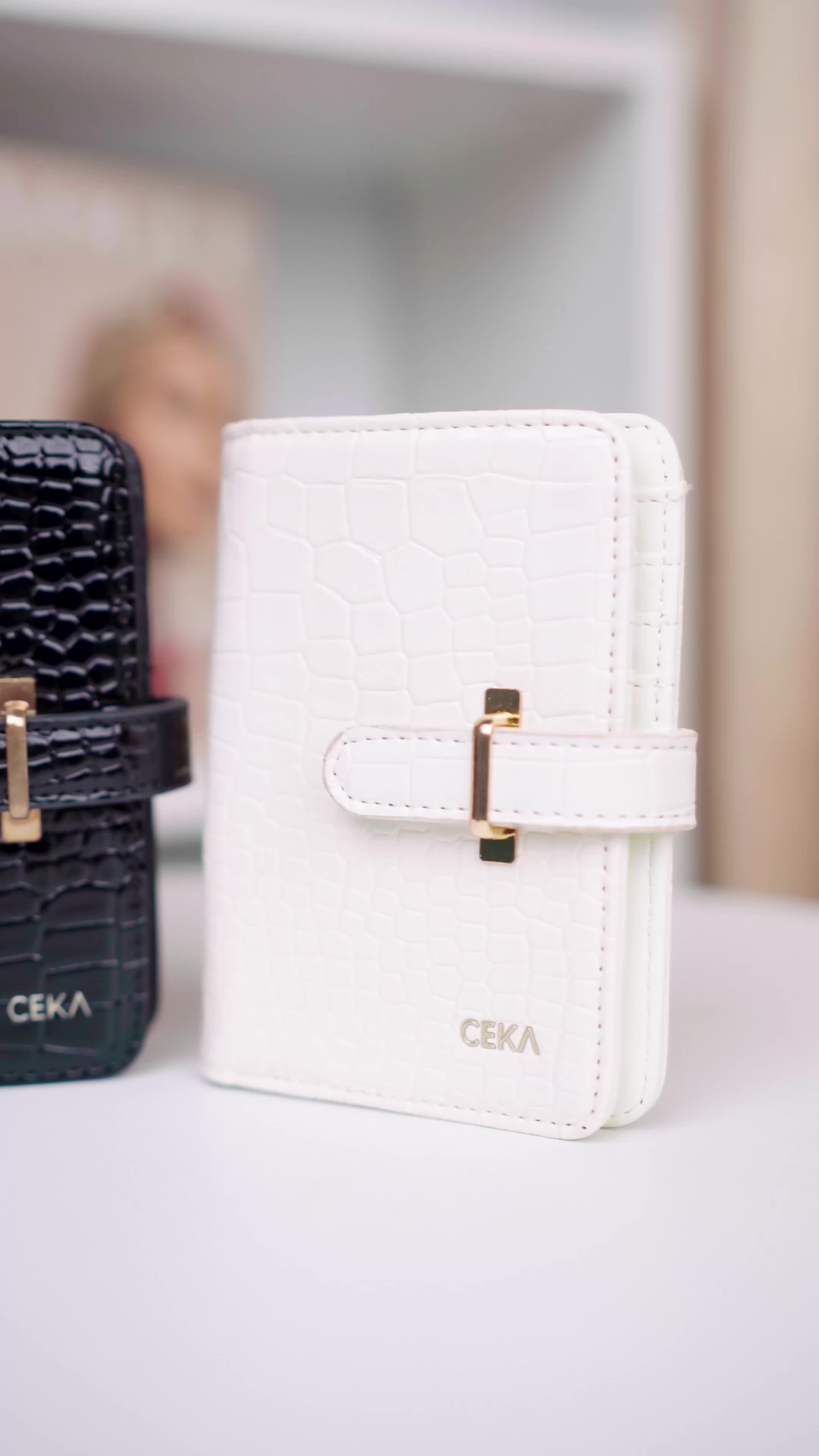 CEKA Dompet Wanita Croco Printed Short Wallet Kekinian - INDI Short Wallet