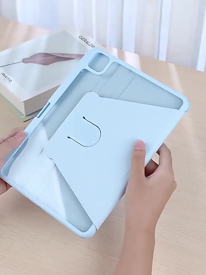 For SAMSUNG Galaxy Tab S10 FE S10FE S10FE+ 10.9 13.1 Inch 2025 Hardcase Putar Akrilik Transparan Rotary Acrylic Rotate 360 Pelindung Tablet Guard Sarung Case Kesing Clear Bookcover Standing Flipcase Flipcover Slot Pen Stylus Pencil Transparent Magnetic