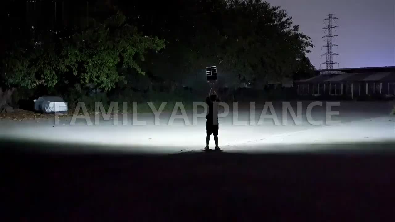 Lampu tenaga surya, lampu jalan tenaga surya ultra-terang 3000W, lampu taman tenaga surya LED, dilengkapi dengan sensor radar dan perlindungan air IP67